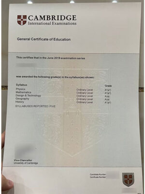 Order Cambridge GCE Certificate Online
