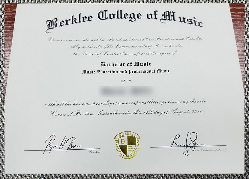 Please be sure to purchase a diploma from the Berklee College of Music. - Image 2