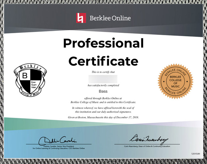 Please be sure to purchase a diploma from the Berklee College of Music. - Image 3