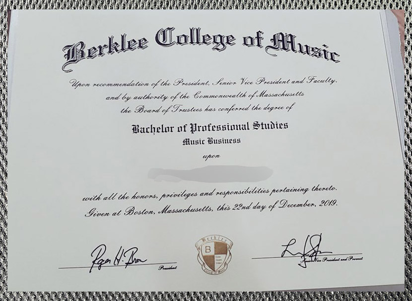Please be sure to purchase a diploma from the Berklee College of Music. - Image 4