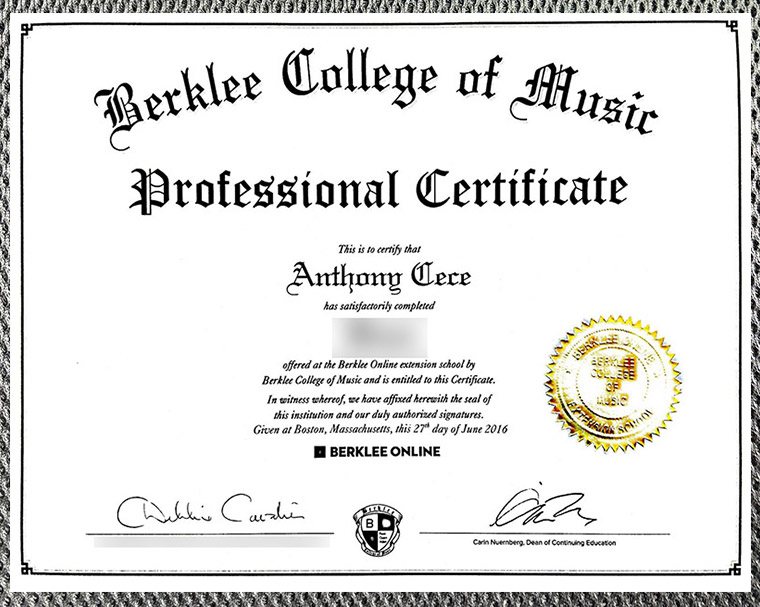 Please be sure to purchase a diploma from the Berklee College of Music. - Image 5