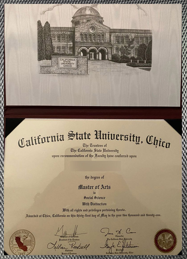 Order the diploma certificate of California State University, Chico online - Image 2