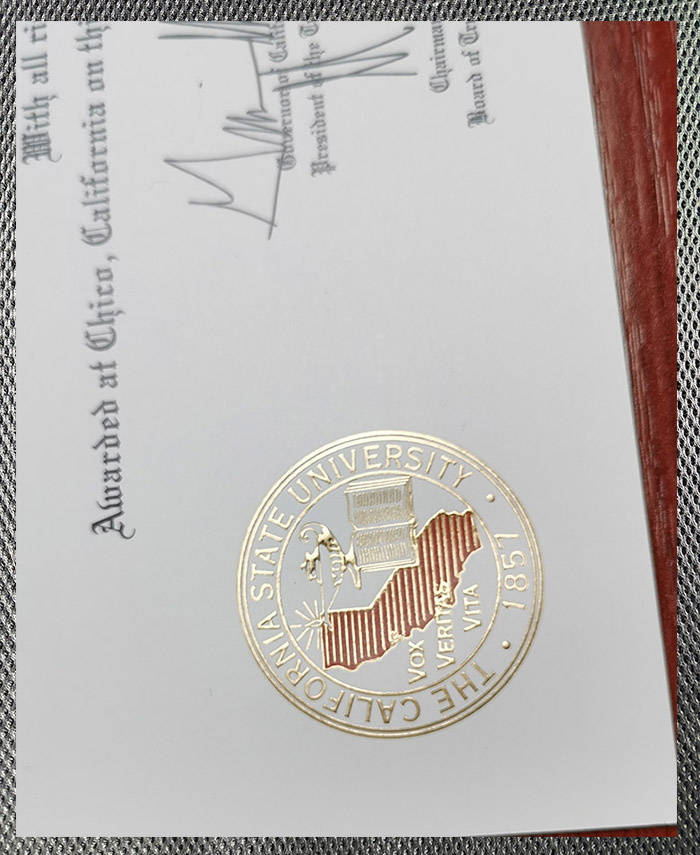 Order the diploma certificate of California State University, Chico online - Image 3