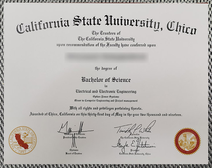 Order the diploma certificate of California State University, Chico online - Image 5