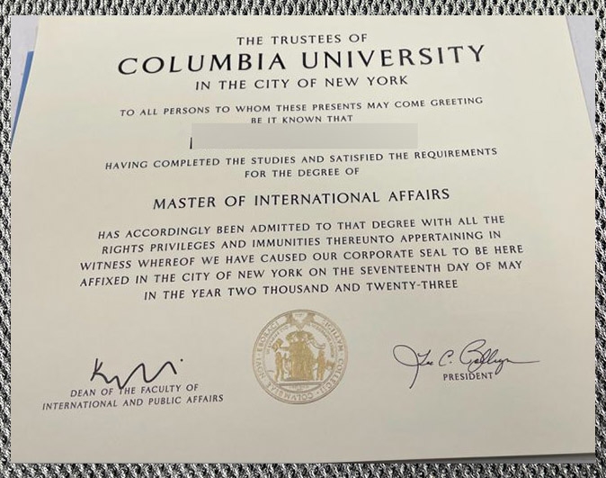 Order the diploma certificate from Columbia University online - Image 4