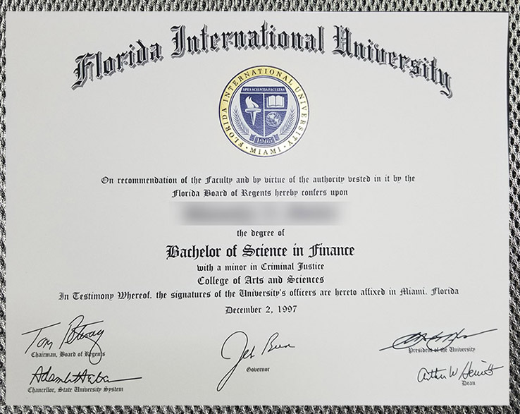How much does it cost to purchase a degree certificate from Florida International University? - Image 2