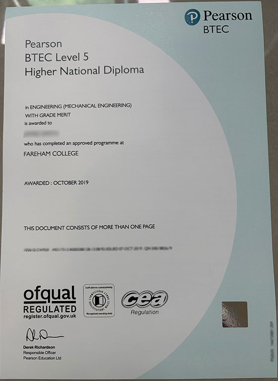 How much does it cost to buy pearson BTEC certificate? - Image 5