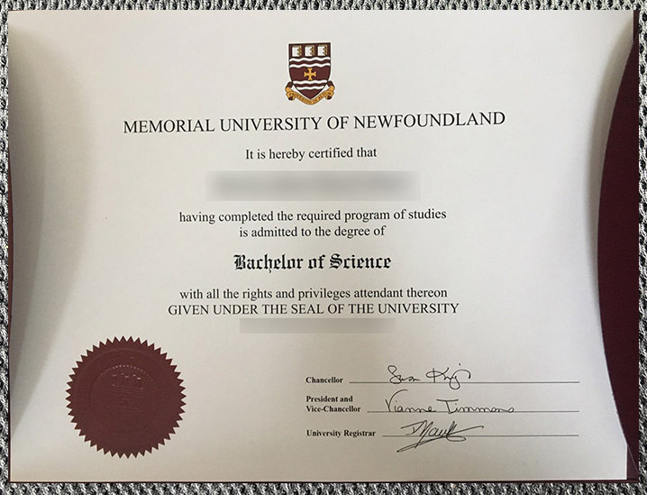 Please be sure to purchase a certificate from the Memorial University of Newfoundland. - Image 6