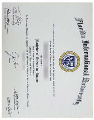 How much does it cost to purchase a degree certificate from Florida International University?