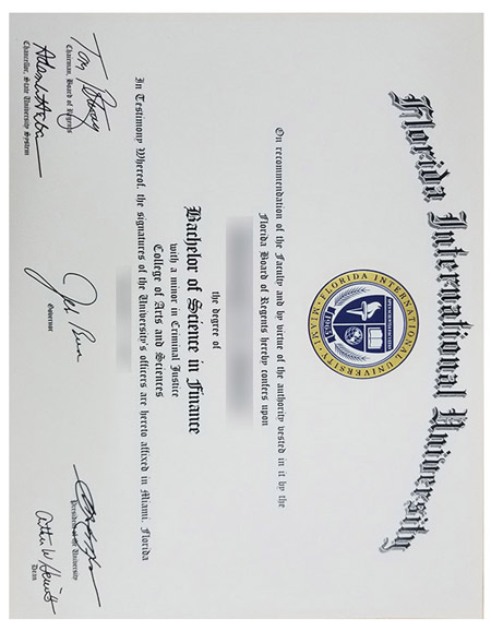 How much does it cost to purchase a degree certificate from Florida International University?