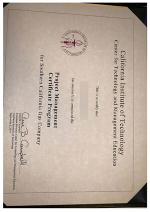 How can I order the diploma certificate from the California Institute of Technology?