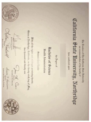 What is the degree certificate of California State University, Northridge like?