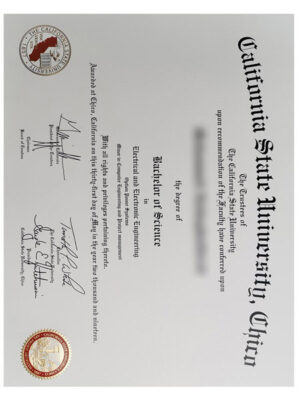 Order the diploma certificate of California State University, Chico online
