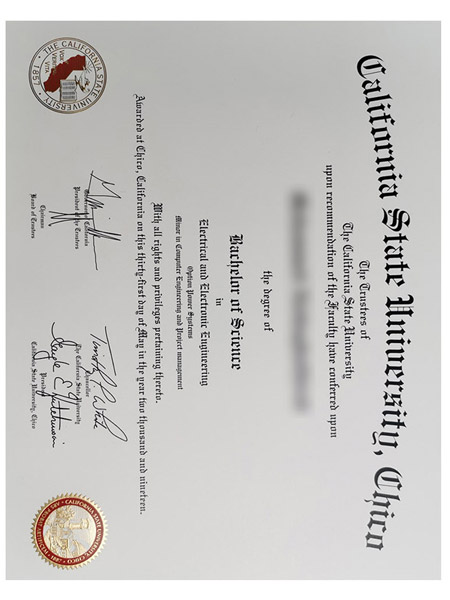 Order the diploma certificate of California State University, Chico online