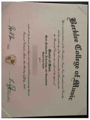 Please be sure to purchase a diploma from the Berklee College of Music.