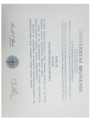 Order the Brown University diploma certificate online