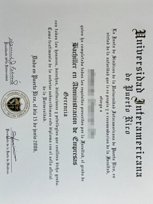 How to obtain a certificate from the INTER  American University of Puerto Rico?
