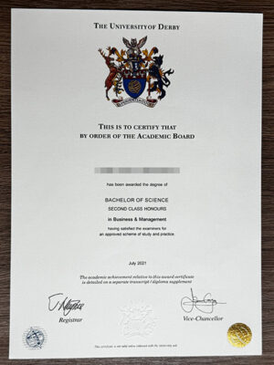 Purchase 2021 Derby University diplomas and degrees online?