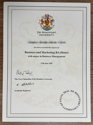 Can I purchase a diploma from De Montfort University online?