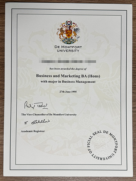 Can I purchase a diploma from De Montfort University online?