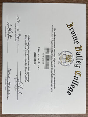 How to order Irvine Valley College certificates online?