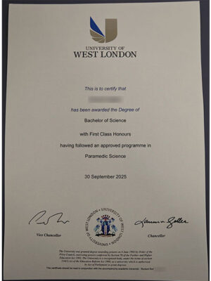 How do I get my University of West London degree certificate?