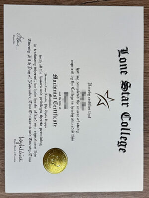 How to purchase the certificate of Lone Star College?