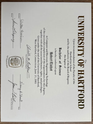 Where can I purchase a Hartford University diploma certificate?