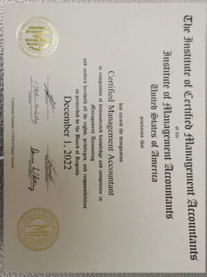 Buy CMA Diploma Certificate Online