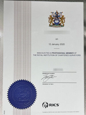 RICS certificate Sample-Order RICS certificate Online