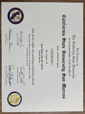 How to apply for and purchase the certificates of California State University, San Marcos?