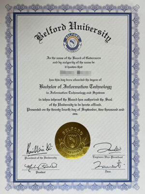 Purchase a Belford University certificate
