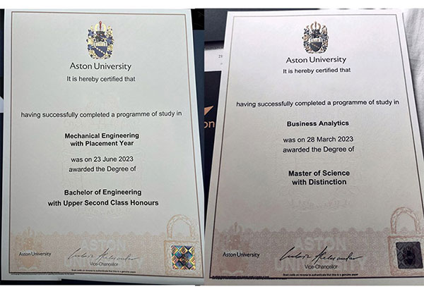How much does it cost to purchase an Aston University diploma? - Image 5