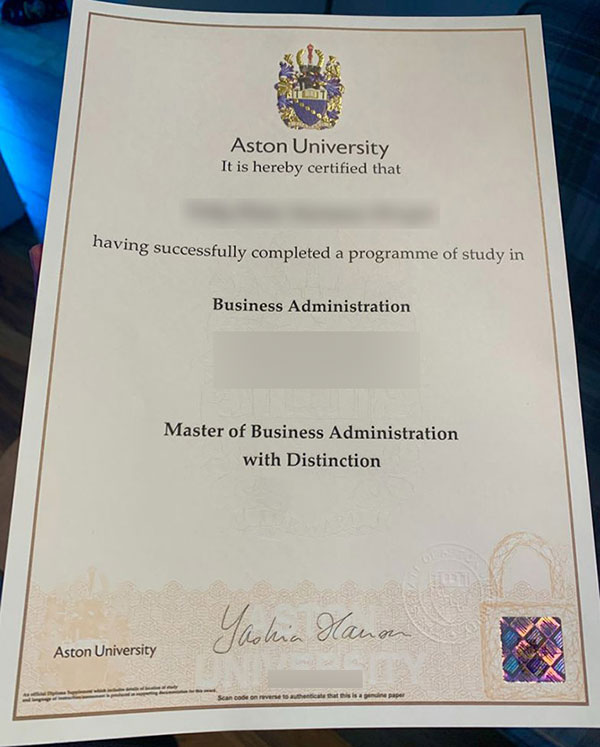 How much does it cost to purchase an Aston University diploma? - Image 6