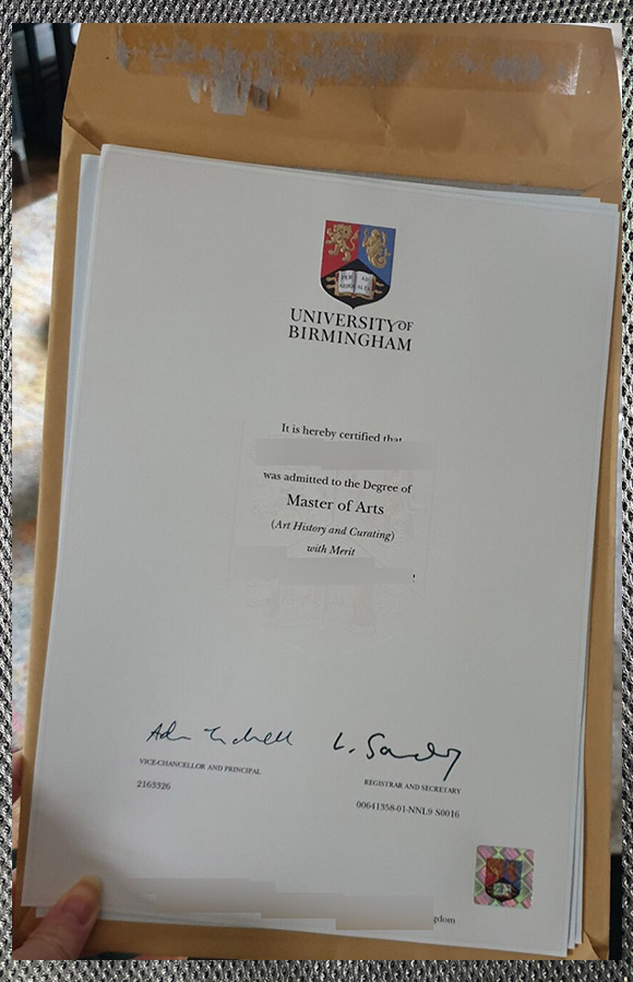 Order the degree diploma certificate of the University of Birmingham online - Image 6