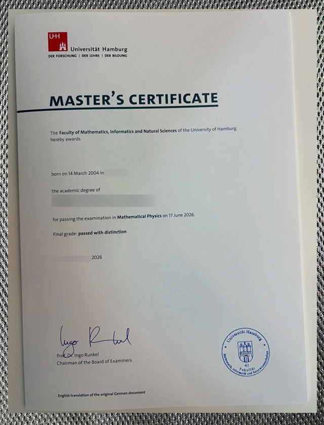 Where can I purchase the certificate from the University of Hamburg in Germany? - Image 3