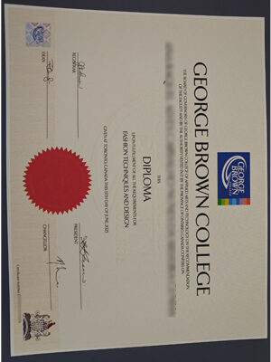 Certificate from George Brown College with Quality Assurance