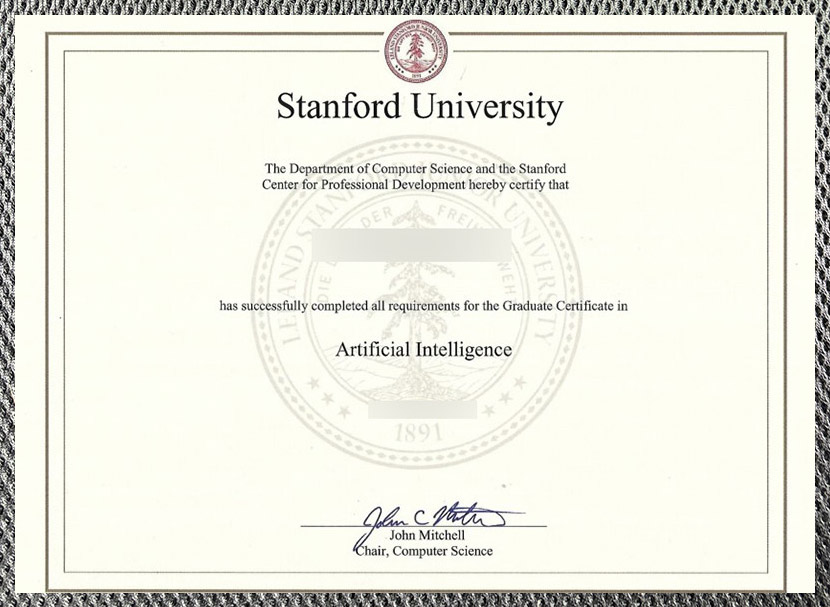 Please be sure to purchase a certificate from Stanford University. - Image 3