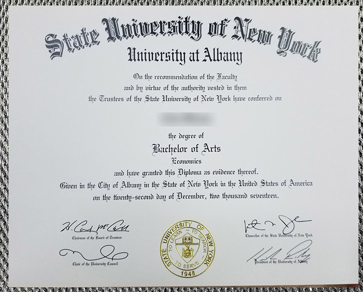 Latest sample display of certificates from the State University of New York - Image 2