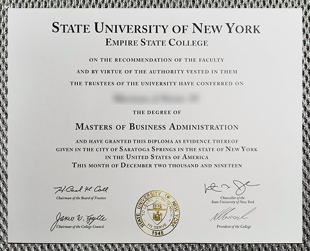 Latest sample display of certificates from the State University of New York - Image 4
