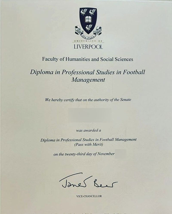 Order the Liverpool University certificate online - Image 5