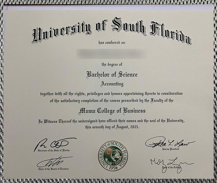 Which website can I use to purchase a degree certificate from the University of South Florida? - Image 2