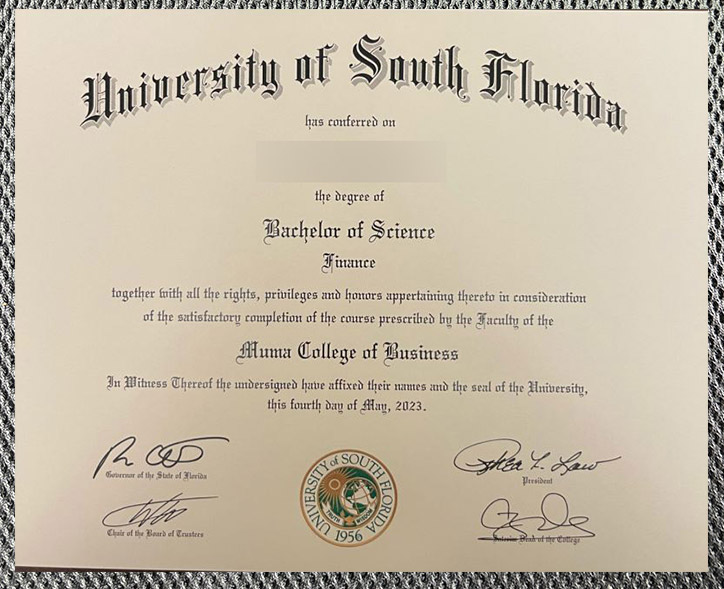 Which website can I use to purchase a degree certificate from the University of South Florida? - Image 5
