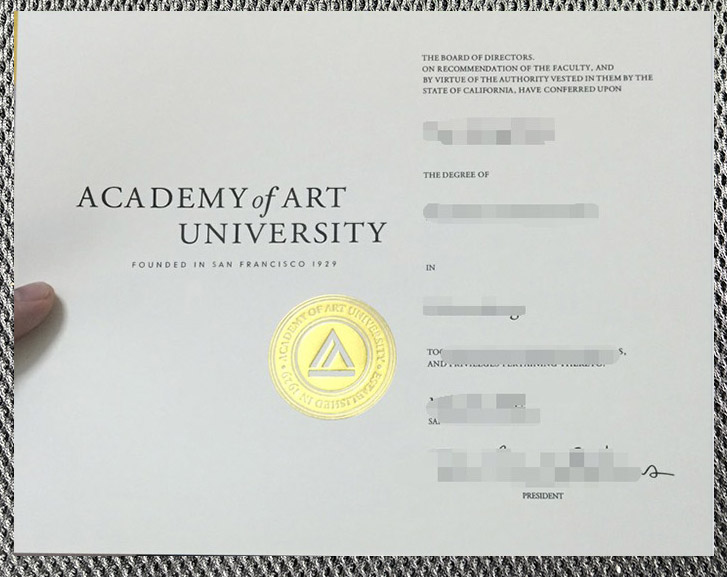 What is the degree certificate of San Francisco Art University like? - Image 4