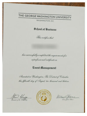 The best George Washington University certificate