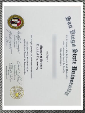 How much does it cost to purchase a diploma from San Diego State University?