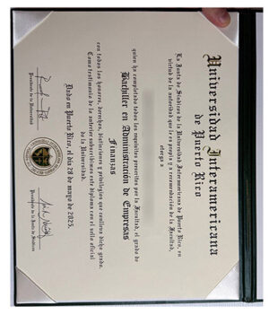 The best certificate from the University of Puerto Rico