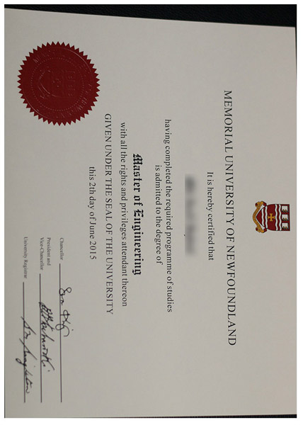 Certificate from Memorial University of Newfoundland