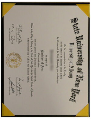 Latest sample display of certificates from the State University of New York