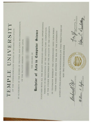 Where can I purchase a certificate from Temple University?